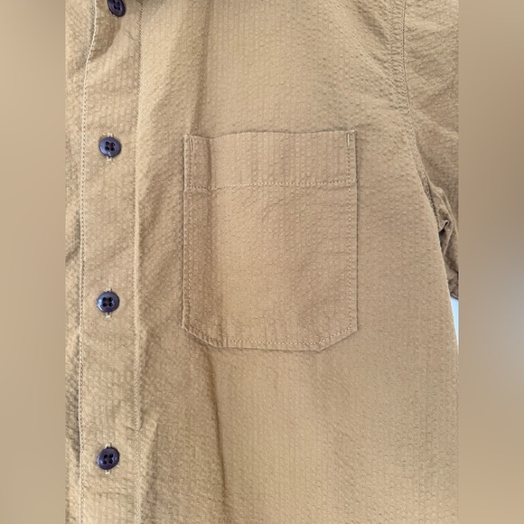 Men’s The North Face Baytrail Patterned Cotton Pocket Flag Logo Button Up Shirt - Picture 5 of 9